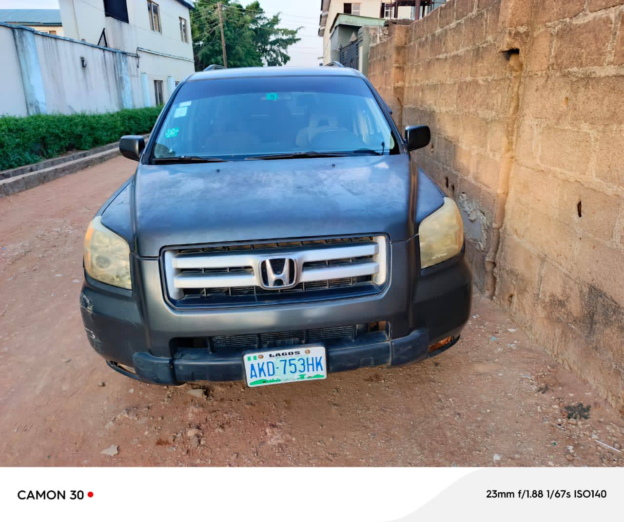 A picture of REGISTER HONDA PILOT 2007
