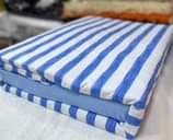 A picture of Stripped cotton duvet covers Restocked The package comes with One