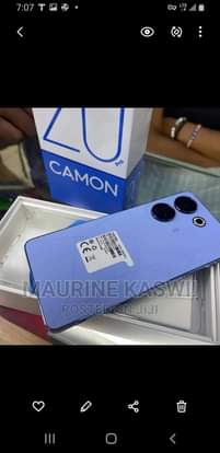 A picture of TECNO CAMON 20PRO STORAGE 256GB RAM 16GB PRICE 450 000