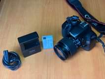 A picture of Canon 550D with 18 55mm Len
