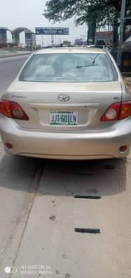 A picture of Belgium standard super sharp 08 Toyota corolla absolutely nothing to