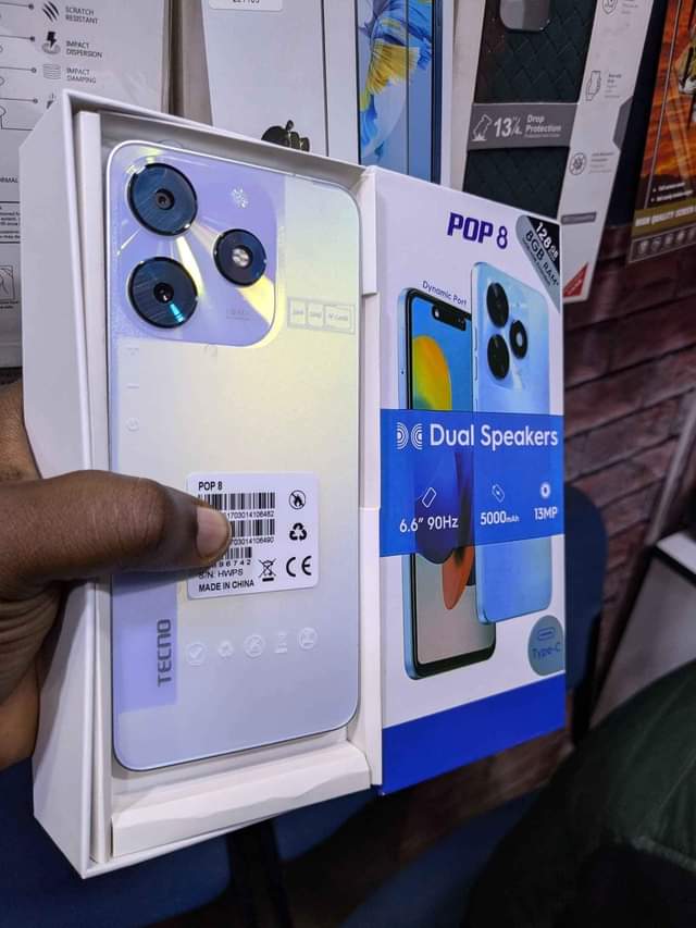 A picture of Tecno pop 8 At wholesale prices Storage 128gb 8gb Call