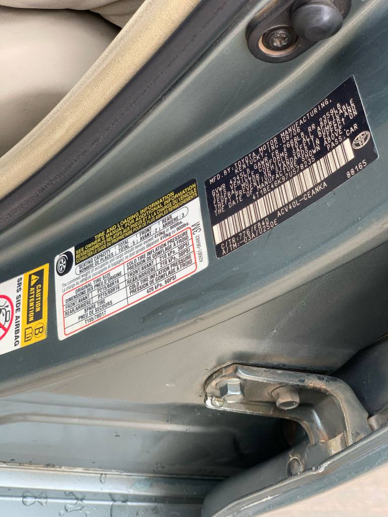 A picture of Toyota Camry 08