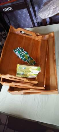 A picture of Wooden serving trays