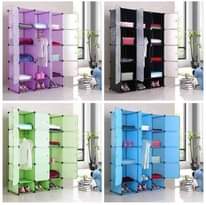 A picture of 3 column closet