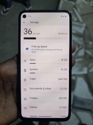 A picture of Pixel 4a 300k Makumbusho Stand 0752565357 Storage 128gb Ram 4Gb