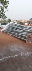 A picture of Street light poles