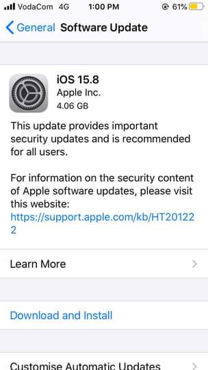 A picture of iphone