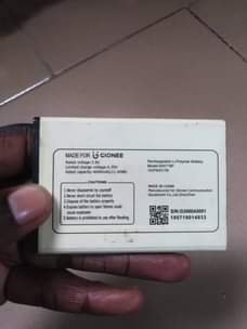 A picture of Gionee m6 mini battery