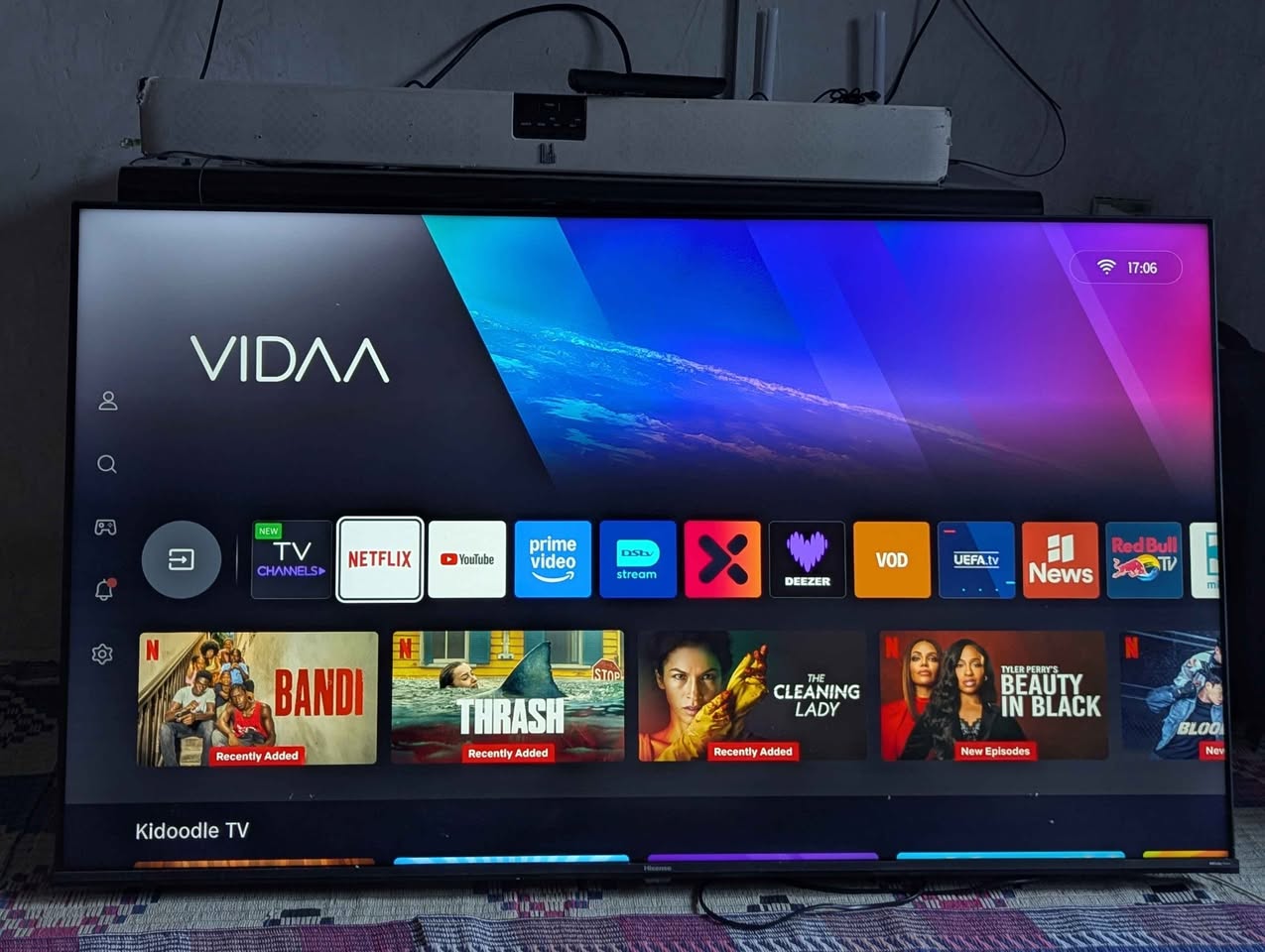 A picture of Hisense smart Tv nch55