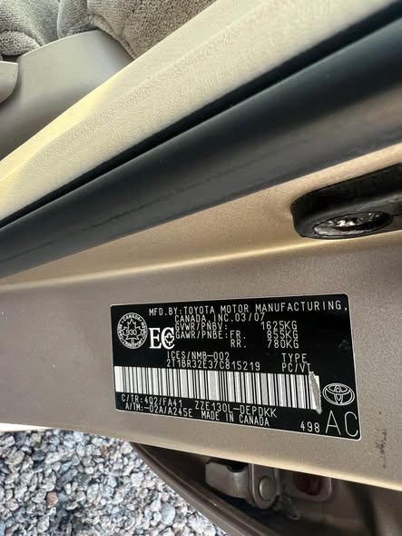 A picture of Toyota 2007
