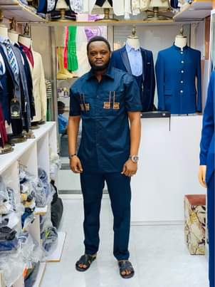 A picture of Blackmen suits Made in Turkey Available size 3242 At kariakoo