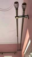 A picture of Curtain rods matallic