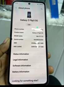 A picture of Samsung z flip 3 5G