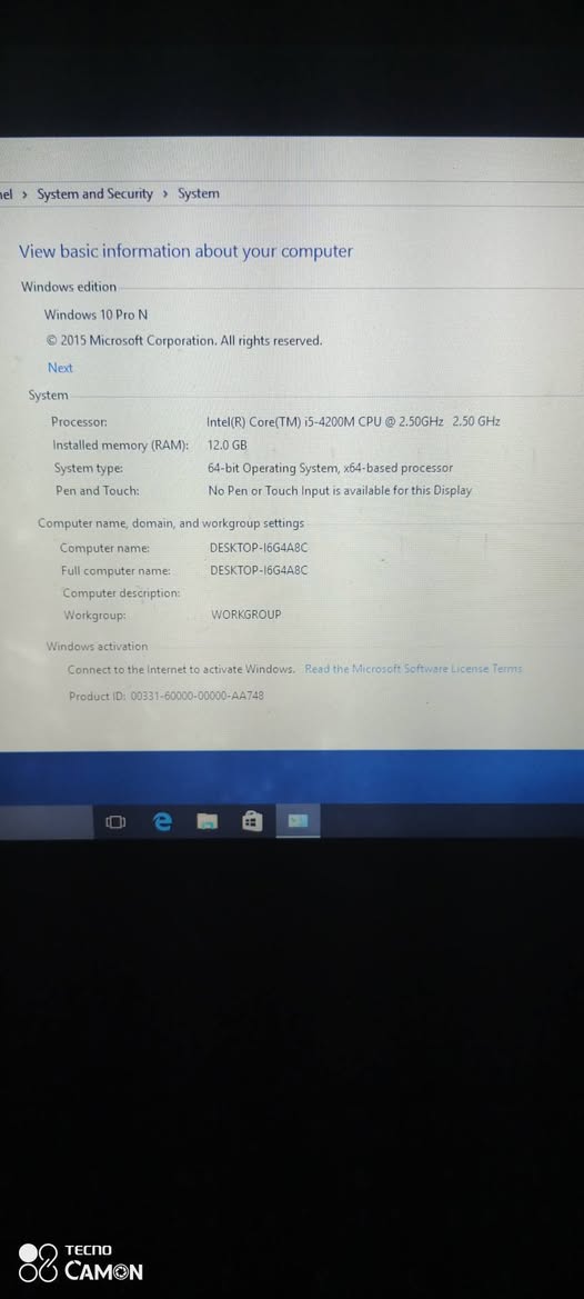 A picture of DELL latitude i5 at 380 000
