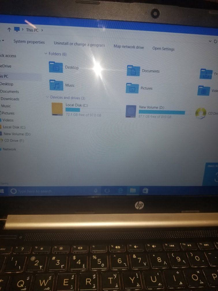 A picture of Hp laptop