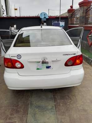A picture of Belgium grade Corolla 2004 model a year used flash on