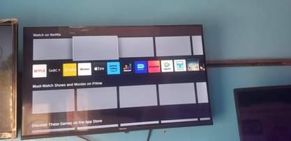 A picture of Hisense tv 32 inches smart vidda on sell 450k only
