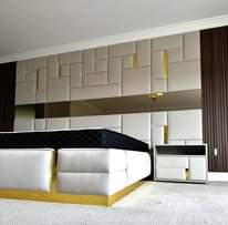A picture of Built on wall queen beds