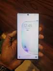 A picture of Samsung note 10 plus 256gb storage 12gb ram call or