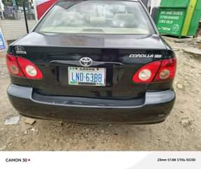 A picture of SHARP USED 2007 MODEL TOYOTA COROLLA Fault Engine has noise