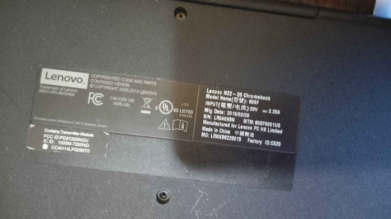 A picture of laptop clean Chrome Lenovo portable good battery