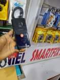 A picture of Samsung s9 with little greenish display