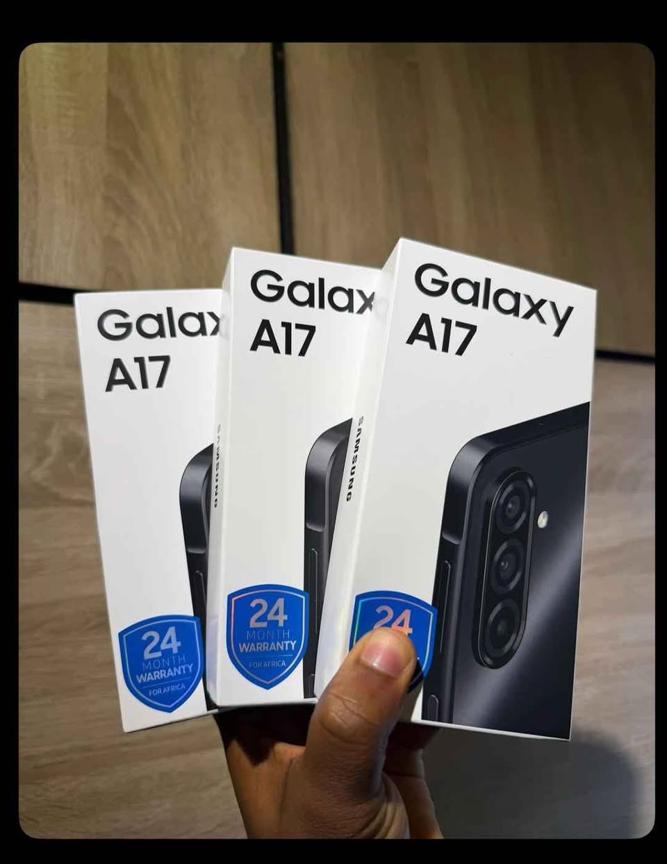 A picture of Samsung galaxy A17 at 430k Storage 256gb 8gb rm Call
