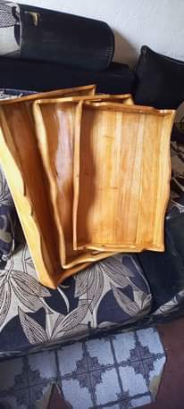 A picture of Wooden serving trays
