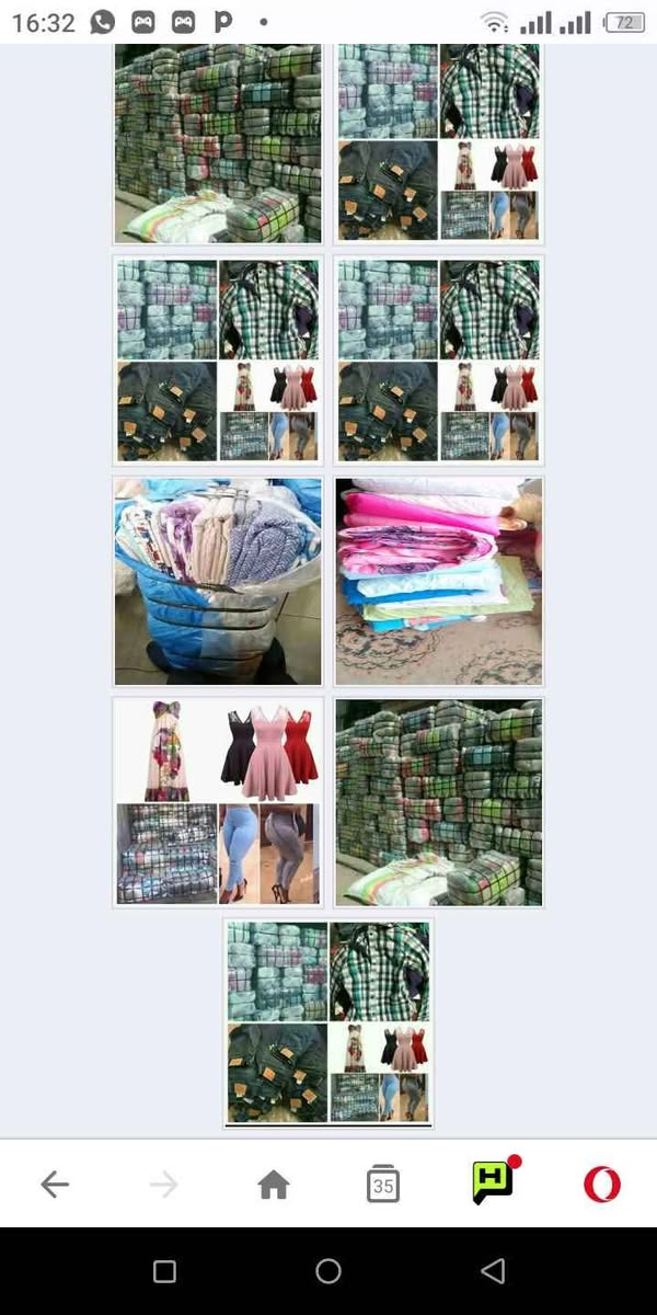 clothing bales