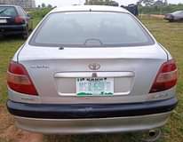 A picture of Super Toyota Avensis with sound engine neat interior and accident