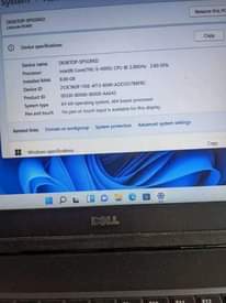 A picture of Dell core i5 gaming pc