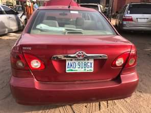 A picture of Corolla 05 engine tapping gear n ac working perfect going