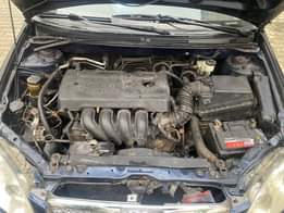 A picture of Toyota Corolla 2007 Painted Engine Ac Gear The legs are