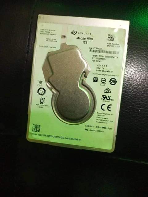 A picture of Hardisk 1TB