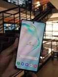 A picture of samsung note 10plus at 580k call on 0753430863