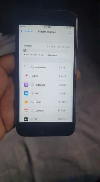 A picture of iPhone 6s ndogo 128gb bypas soma maelekezo