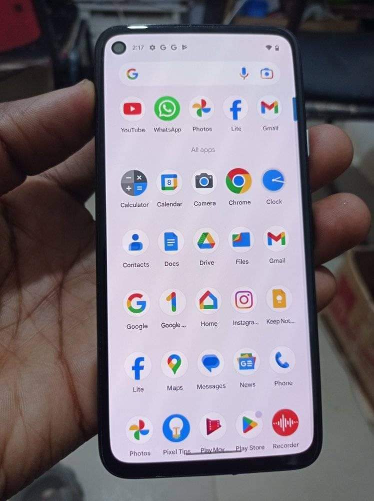 A picture of Google pixel 4a