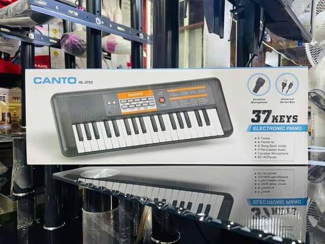 A picture of Kids piano with microphone available now