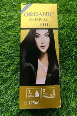 A picture of organic hairfall oil 175ml made in thailand
