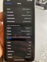 A picture of Used 11pro Max No FaceID No Truetone Battery 79 Memory