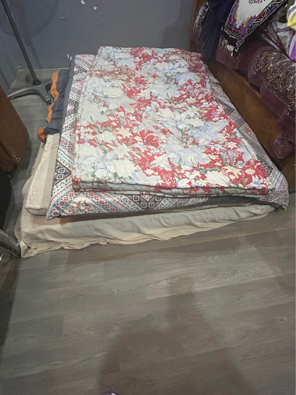 A picture of Cupboard and mattress