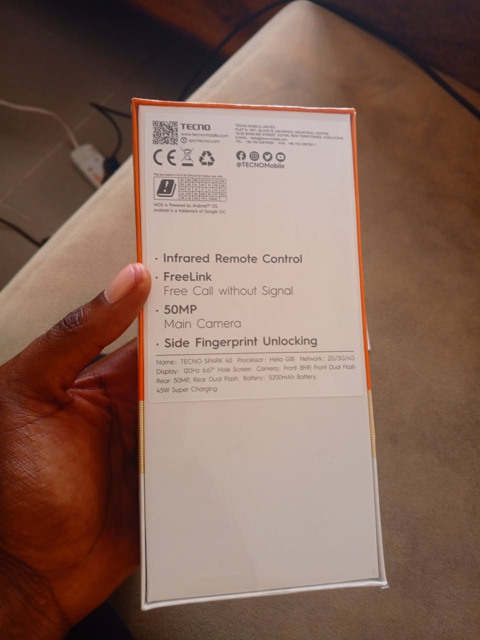 A picture of Tecno spark 40
