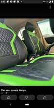A picture of Tonny Car interiors we do upgrade seat covers floor roof