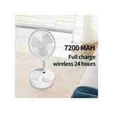 A picture of 7200mAh Rechargeable Foldable Fan