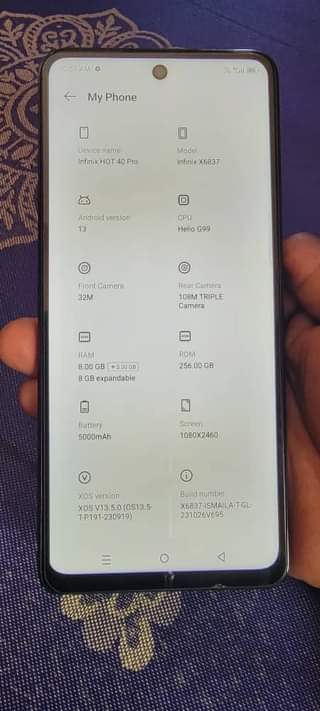 A picture of INFINIX HOT 40 PRO IMENYOOKA SANAA