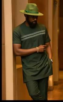 A picture of African men suits