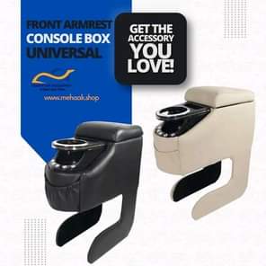 A picture of Universal Car Armrest Console Box Features Fits in most Cars