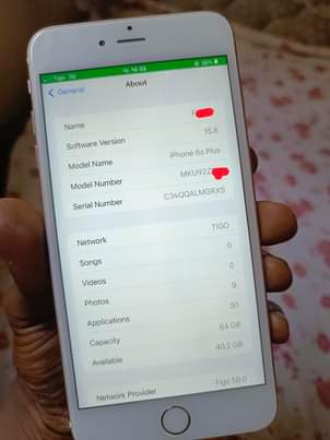 A picture of IPHONE 6S PLUS BEI IMESHUKA NIPE 130 TU CASH