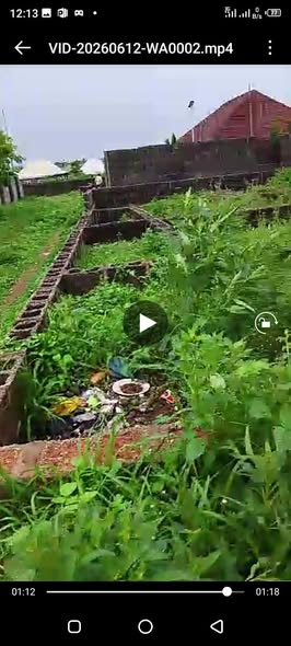 A picture of Uncompleted house and Land